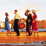 Jack Vettriano Seaside Party oil painting reproduction
