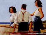 Jack Vettriano Deckchairs oil painting reproduction