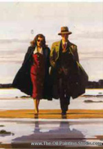 Jack Vettriano A Walk on the Sands oil painting reproduction