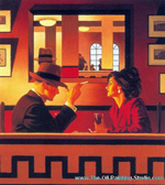 Jack Vettriano The Man in the Mirror oil painting reproduction