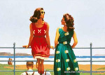 Jack Vettriano A Chat oil painting reproduction