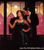 Jack Vettriano Words of Wisdom oil painting reproduction