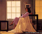 Jack Vettriano Winter Light and Lavender oil painting reproduction