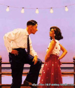 Jack Vettriano The Big Tease oil painting reproduction