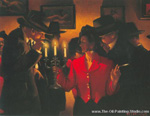 Jack Vettriano Queen of the Fan-Dan oil painting reproduction