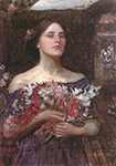 John William Waterhouse Gather Ye Rose Buds Ophelia oil painting reproduction
