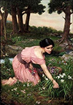John William Waterhouse Spring Spreads One Green Lap of Flowers oil painting reproduction