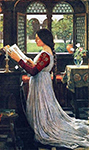 John William Waterhouse The Missal oil painting reproduction
