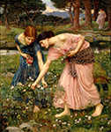 John William Waterhouse Gather ye rosebuds 1909 oil painting reproduction