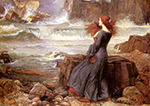 John William Waterhouse Miranda The Tempest oil painting reproduction