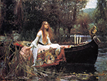 John William Waterhouse The Lady Of Shallot 1888 oil painting reproduction