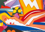 Tom Wesselmann Sunset Nude (Squared Off) oil painting reproduction