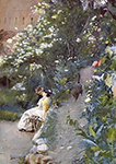 Anders Zorn In Alhamra Park oil painting reproduction