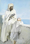 Anders Zorn Man and Boy in Algiers oil painting reproduction