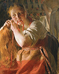 Anders Zorn Margit oil painting reproduction
