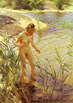 Anders Zorn Reflexions, 1889 oil painting reproduction