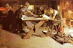 Anders Zorn Baking the Bread, 1889 oil painting reproduction