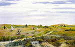 William Merritt Chase Along The Path At Shinnecock oil painting reproduction