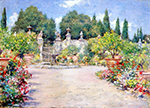 William Merritt Chase An Italian Garden, 1909 oil painting reproduction