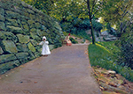 William Merritt Chase In The Park A By Path oil painting reproduction