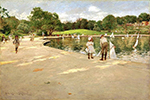 William Merritt Chase The Little Garden oil painting reproduction
