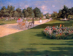 William Merritt Chase Tompkins Park Brooklyn oil painting reproduction