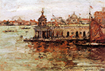 William Merritt Chase Venice View Of The Navy Arsenal, 1913 oil painting reproduction
