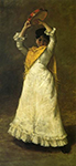 William Merritt Chase A Madrid Dancing Girl  oil painting reproduction