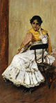 William Merritt Chase A Spanish Girl Aka Portrait Of Mrs Chase In Spanish Dress oil painting reproduction
