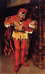William Merritt Chase Keying Up The Court Jester, 1875  oil painting reproduction