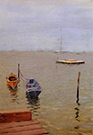 William Merritt Chase Stormy Day Bath Beach oil painting reproduction