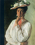 William Merritt Chase Woman In White oil painting reproduction