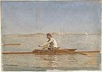 Thomas Eakins John Biglin in a Single Scull, 1873 oil painting reproduction