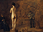 Thomas Eakins William Rush Carving his Allegorical Figure of the Schuykill River 1908 oil painting reproduction