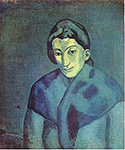 Pablo Picasso Femme dans un châle 1902 oil painting reproduction