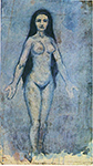 Pablo Picasso Femme nu avec ruisseler cheveux 1902 oil painting reproduction