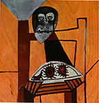 Pablo Picasso Hibou sur une chaise et oursins 1946 oil painting reproduction
