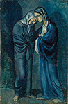 Pablo Picasso L'entrevue (Les deux soeurs) 1902 oil painting reproduction
