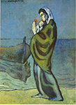 Pablo Picasso Mère et enfant sur le rivage 1902 oil painting reproduction