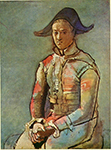 Pablo Picasso Arlequin assis (Jacinto Salvado) 1923 oil painting reproduction
