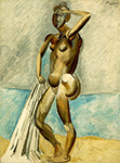 Pablo Picasso Baigneuse Spring 1908-9 oil painting reproduction