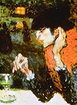 Pablo Picasso Buveur de l'absinthe 1901 oil painting reproduction