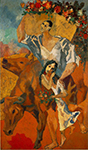 Pablo Picasso Composition Les Paysans August 1906 oil painting reproduction