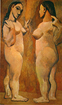 Pablo Picasso Deux femmes nues Fall-Winter 1906 oil painting reproduction