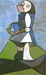 Pablo Picasso Enfant à la fleur 5-March 1945 oil painting reproduction