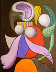Pablo Picasso Femme à la fleur 1932 oil painting reproduction