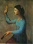 Pablo Picasso Femme à l'éventail 1905 oil painting reproduction