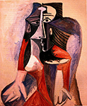 Pablo Picasso Femme assise (Jacqueline) 1960 oil painting reproduction