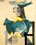 Pablo Picasso Femme assise avec poisson 19-April 1942 oil painting reproduction