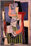 Pablo Picasso Femme assise dans un fateuil 1920 oil painting reproduction